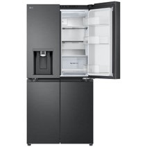 LG 506L French Door Fridge with Slim Non-Plumbed In-Door Ice and Water Dispenser Matte Black GF-LN500MBL hero image