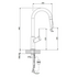 Oliveri Brushed Chrome Vilo Pull Out Tap VT0426B image NaN