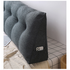 SOGA Dark Grey Bed Cushion PILLOWFAB180GREY image NaN