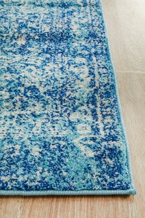 Rug Culture Evoke Large Blue Rug 400X80CM - EVO-253-BLUE-400X80 hero image