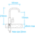 Billi Home FT Still Filtered Water with Square Slimline Dispenser Chrome 911000SCH image NaN