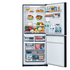 Mitsubishi Electric 421L Bottom Mount Refrigerator Brilliant Black Glass MR-HGS421EX-GBK-A image NaN