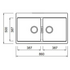 Abey Schock Horizont Puro Double Sink Granite N200P image NaN