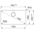Franke Maris 720mm Single Bowl Undermount Sink Matte Black MRG110-72MB-B image NaN