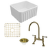 Turner Hastings Novi 50 Butler Sink Pack with Brushed Brass Ludlow Bridge Mixer Tap and Accessories PKG032 image NaN
