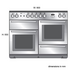 Falcon 90cm Nexus Freestanding Electric Oven/Stove White and Chrome NEX90EIWH-CH image NaN