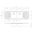 Oliveri PE353 Petite Double Bowl With Double Drainer Topmount Sink image NaN