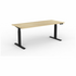 OLG Agile+ Adjustable Single Desk 1800x750 New Oak Worktop with Black Frame OG_AG2MESSD1875B_NO image NaN