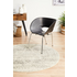 Rug Culture Evoke Small White Silver Rug 150X150CM - EVO-253-WSIL-150X150 image NaN