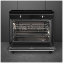 Smeg 90cm Induction Freestanding Oven Black CX91IMBL hero image