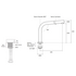 Rogerseller Eccentric Hob Sink Mixer and Outlet with Pull Out Spray - Chrome 360600405201 image NaN