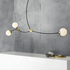 CTO Lighting Ivy Horizontal 3 Pendant Light - Bronze and Satin Brass with Opal Glass Shades IVYPE3BZGO image NaN