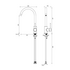 Abey Lucia Lead-Free Gooseneck Kitchen Mixer Tap with Knurled Handle Chrome 3K4-K-LF image NaN