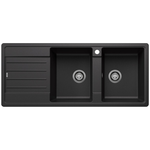 Blanco LEGRA 8S Double Bowl with Left Hand Drainer Silgranit Anthracite 528070 hero image