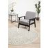 Rug Culture Chrome Medium Silver & Off White Rug 200X200CM - CRO-LYD-SIL-200X200 image NaN