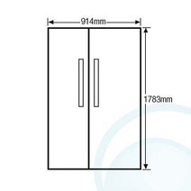 LG GRD257SL 661L Side By Side Fridge hero image