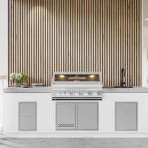 Beefeater Outdoor Kitchen Single Cupboard Door and Propane Drawer BOC2060SA hero image