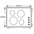 Westinghouse WHS642SA 60cm Electric Cooktop image NaN