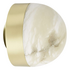 CTO Lighting Lucid 200 Flush Wall Or Ceiling Light - Alabaster and Satin Brass LUCCW2HASB image NaN