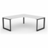 OLG Anvil 90 Degree Right Hand Workstation White 750mm Black OG_ANB9W181875_W_RH image NaN