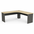 OLG EkoSystem 90 Degree Corner Workstation 1800x1800x600 New Oak Worktop with Charcoal Base OG_EKW18186_NOC image NaN