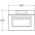 Bertazzoni 45cm TFT Black Glass Combi-Microwave Oven FMOD4077MTB1 image NaN