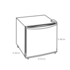 Palsonic 46 Litre Single Door Bar fridge PW46SBF image NaN