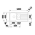 Blanco LIVIT II 6S Single Bowl and 3/4 Inset Sink with Right Hand Drainer 528221 image NaN