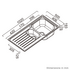 Abey EUA125L Euronox 1 and 1/4 Bowl Right Hand Drainer Sink image NaN