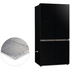 Hitachi 569L French Door Refrigerator Black Glass Finish RWB640VT0-1GBK image NaN