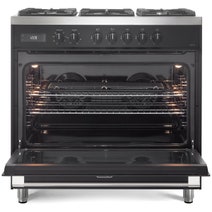 Delonghi 90cm Anthracite Dual Fuel Freestanding Oven DEF1407A hero image