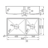 Arc ISKU9S1 Deluxe 1 and 3/4 Bowl Undermount Sink image NaN