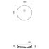 Catalano Horizon 50 Round Countertop Basin - Gloss White 150THZ00 image NaN