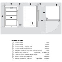 Schmick 70L Beverage Centre Triple Glazed Glass Door Stainless Steel HUS-SC70L-SS hero image