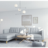 Ostro Esperence Three Seater Left Hand Chaise Sofa Steel U501SALHFCSXSHX image NaN