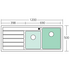 Oliveri AP1412 Apollo 1 and 3/4 Bowl Left Hand Drainer Sink image NaN