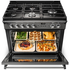 Falcon 90cm Classic FX Stone Blue-Chrome Dual Fuel Freestanding Oven CLA90FXDFSB-CH image NaN
