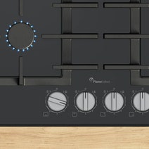 Bosch 90cm Series 6 Gas Cooktop Tempered Glass Black PPM9A6I40A hero image