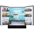 Hitachi 670L Multi Drawer French Door Refrigerator Crystal Black Glass R-GW670TAXK image NaN
