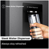 Hisense 500L PureFlat Bottom Mount Refrigerator with Non-plumbed Water Dispenser Dark Stainless Steel HRBM500TBW image NaN