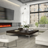 Remii 65 Inch Deep Indoor Built-in Electric Fireplaces with Black Steel Surround 102765-DE image NaN