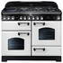 Falcon 110cm Classic Deluxe Freestanding Dual Fuel Oven/Stove White and Chrome CDL110DFWH-CH image NaN