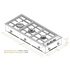 Spezialist 104cm LP Gas Stainless Steel Flush Mount Cooktop S31043SFLPG image NaN