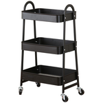 L.T. Williams 3-Tier Tray Trolley Metal Black 8993 hero image