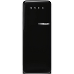 Smeg FAB 50's Style 270L Retro Refrigerator Black Right Hinge FAB28RBL6AU hero image