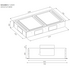 Schweigen 120cm White Ceiling Cassette Rangehood with ISO Drive SP Twin Motors SCC1200W-SP2PAK image NaN