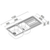 Abey DL180LK Deluxe 1 and 3/4 Bowl Right Hand Drainer Sink Pack image NaN