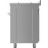Glem 90cm Fan Assisted Gas Freestanding Oven Stainless Steel GS965GG image NaN