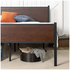 Zinus Queen Tucker Bed Frame Metal & Bamboo Wood Base Brown AU-FBOBH2-14Q image NaN