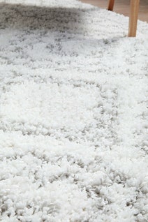 Rug Culture Casablanca Larger White & Silver Rug 290X200CM - CBA-FEZ-WHT-290X200 hero image